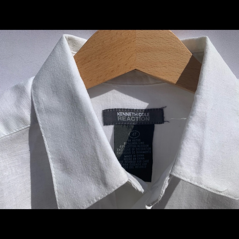 💯 original Kenneth Cole reaction Linen shirt & vest (sell as unit only) - Picture 4 of 5